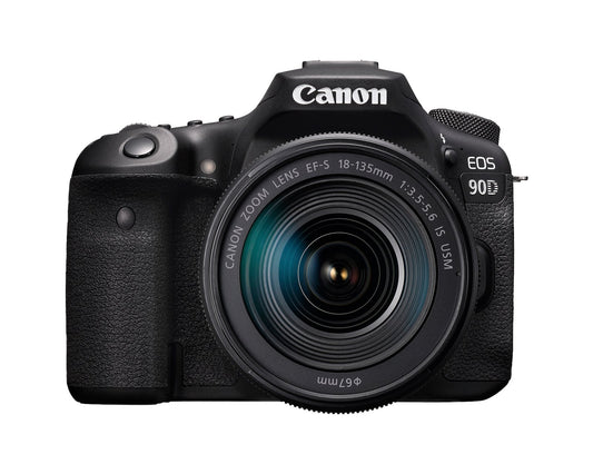 Canon EOS 90D DSLR Camera + EF - S 18 - 135mm f/3.5 - 5.6 IS USM Lens - Elexone