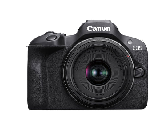 Canon EOS R100 Mirrorless Camera + RF - S 18 - 45mm IS STM Lens + RF - S 55 - 210mm IS STM Lens - Elexone